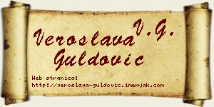 Veroslava Guldović vizit kartica